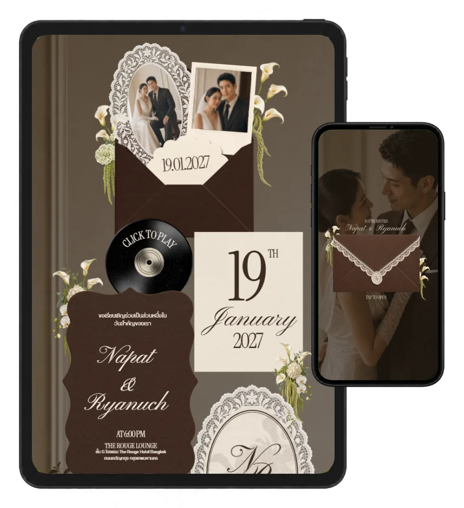Wedding Website Template ของ THE ROMANCE
